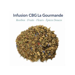 Infusion CBG rooibos La Gourmande mélange d'agrumes et de plantes
